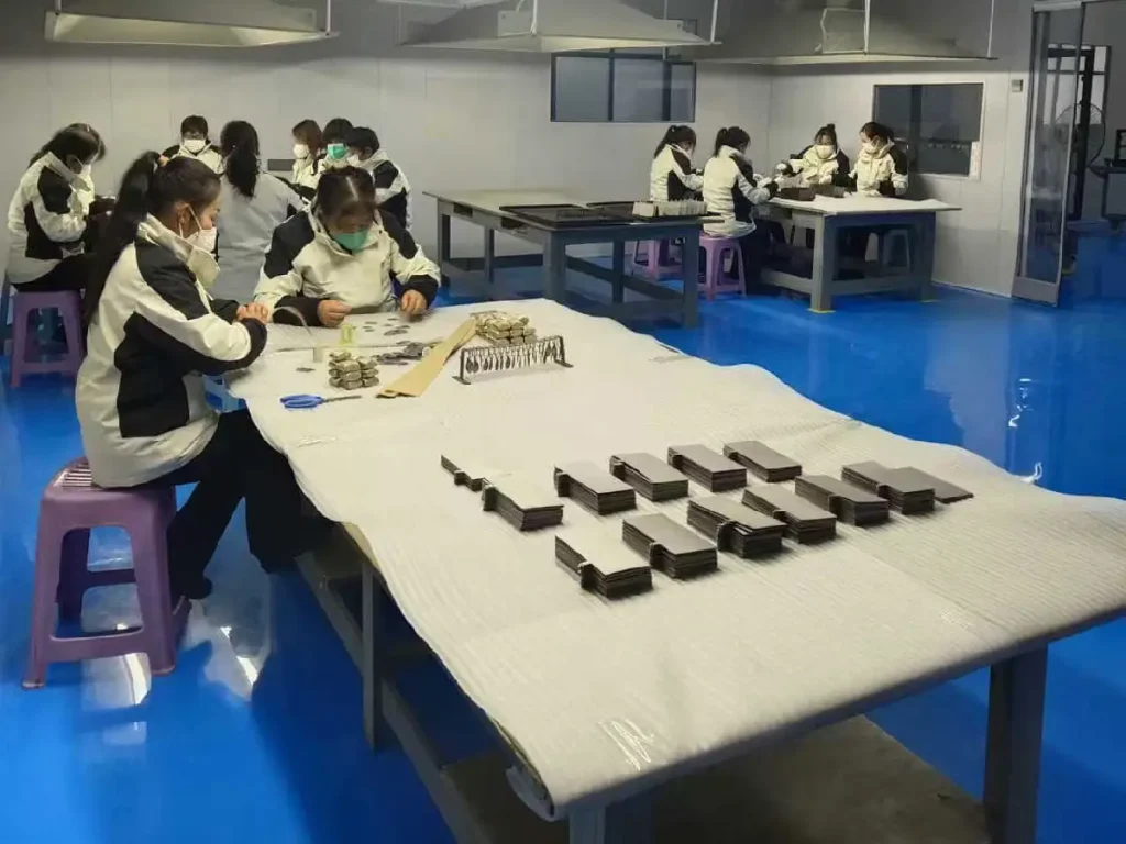 Titanium anode manufacturing and assembly process in clean workshop
